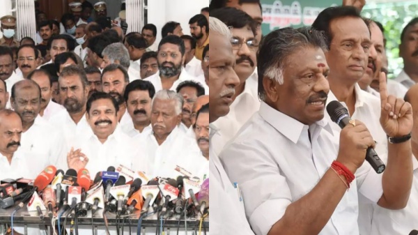O Panneerselvam Edappadi Palaniswami AIADMK