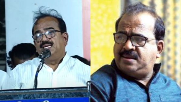 DMK Orator Nanjil Sampath angry due to some disturbance from woman in the front row during the speech in the DMK Meeting at Tiruvelveli
