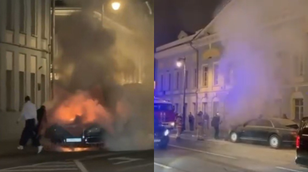 Vladimir Putin s Luxury Limousine Explodes in Moscow Catches Fire Vladimir Putin s Luxury Limousine Explodes in Moscow Catches Fire