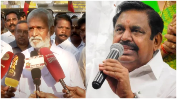 why Edappadi Palanisamy changed three cars while meeting Amit Shah in delhi questions Sekarbabu