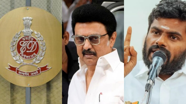 ED raid TASMAC Annamalai ED raid TASMAC Annamalai