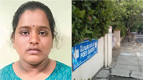 Maid arrested for stealing gold from famous businessman s house in Poes Garden Chennai Maid arrested for stealing gold from famous businessman s house in Poes Garden Chennai