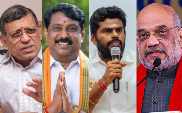Annamalai - Gurumoorthy - L Murugan - Amit Shah talking with each other for 1 hr in Chennai