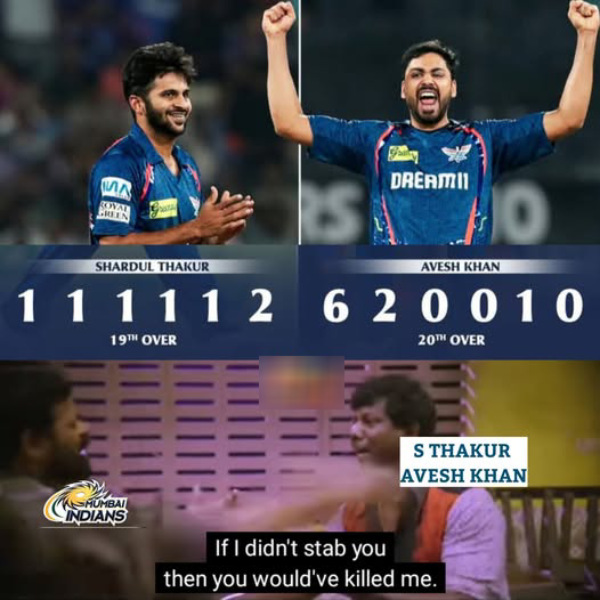 ipl 2025 memes MI vs LSG 2025