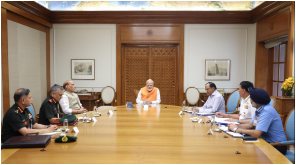 High-Level Security Meeting at PM s Residence Rajnath Singh NSA Doval in Attendance