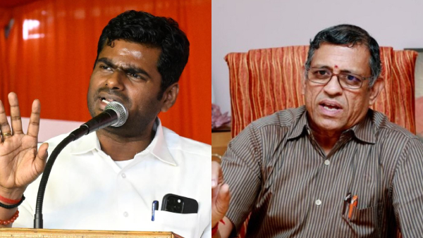Annamalai Meets Auditor Gurumurthy Ahead of Amit Shah s Visit
