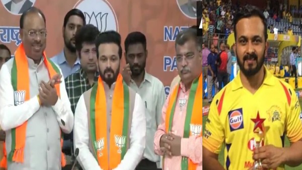 former-indian-cricketer-and-ex-csk-player-kedar-jadhav-joined-bjp-in-mumbai