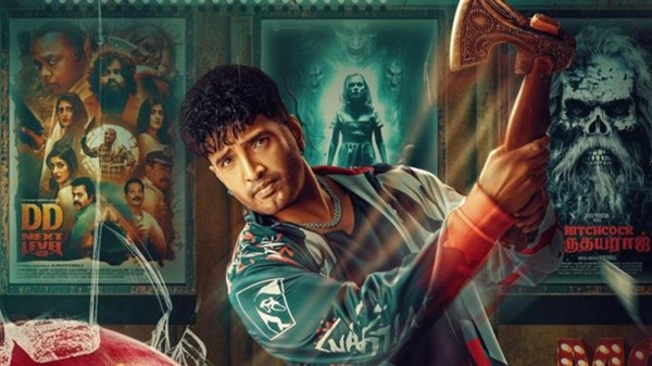 DD Next Level song issue Hindu Makkal Katchi Protests in Support of Actor Santhanam DD Next Level song issue Hindu Makkal Katchi Protests in Support of Actor Santhanam