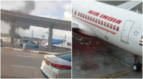 Air India Flight Diverted to Abu Dhabi Amid Missile Attack Near Tel Aviv Airport Air India Flight Diverted to Abu Dhabi Amid Missile Attack Near Tel Aviv Airport