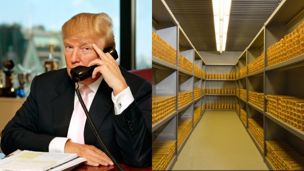 Gold Donald Trump America