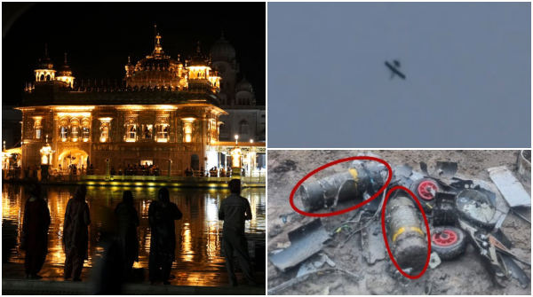 Amritsar on Red Alert Pakistan Drones towards Golden temple Intercepted
