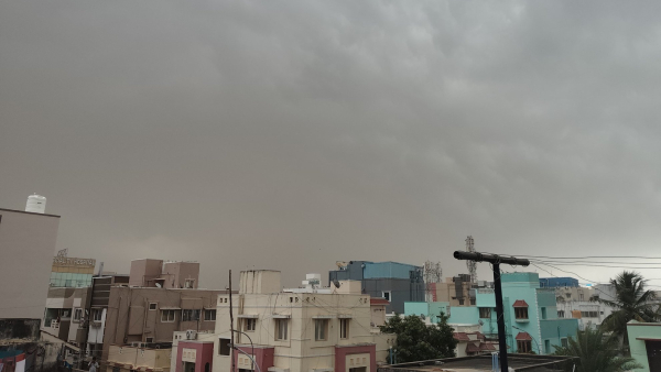 Relief from Heat Strong Winds and Dark clouds Bring Joy to Chennai