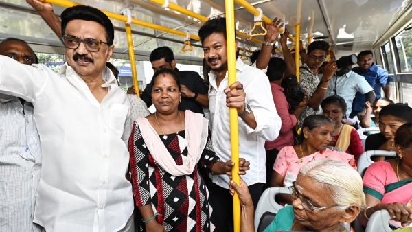 CM Stalin Flags Off 214 New TNSTC Buses Takes Ride to Inspect Services