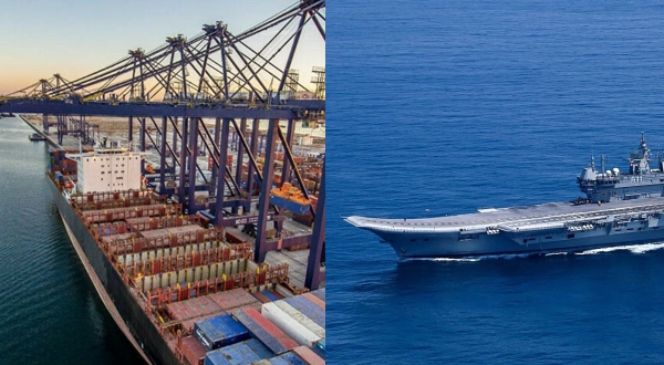 Indian Navy on the floor Pakistan Karachi is being attacked by India after 54 years