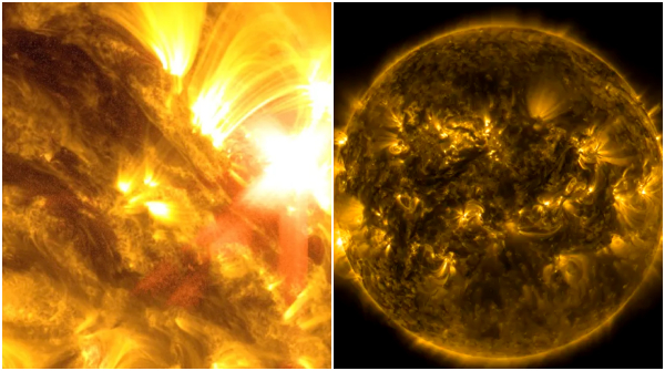 Giant Sunspot Triggers Solar Winds at 700 Km s Threatening Earth with Geomagnetic Storms