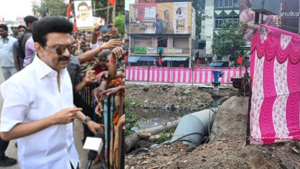 Cloth-Covered Canal Ahead of CM Stalin s Visit in Madurai Sparks Outrage Collector Orders Probe