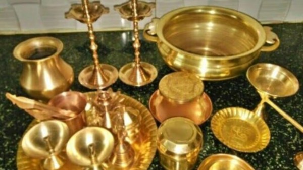Brass utensils Brass Pooja vessels