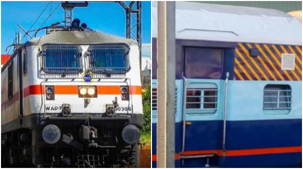 Why Indian Railways Coaches Have Yellow White Lines and Red Blue Grey Brown Colors