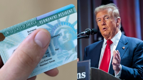 Donald Trump Green card America