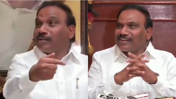 ஆங்கிலத்தில் பேட்டி கேட்ட ஊடகங்கள்.. அமித் ஷா பெயரை சொல்லி திமுக எம்.பி  ஆ.ராசா கொடுத்த Thug ரிப்ளை! | A Raja's Sharp Retort to English Media During  Press Meet After Reacting ...