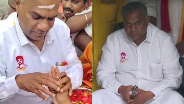 TVK s Bussy Anand Attends Bangle Ceremony on Roadside Video Goes trending in Social Media