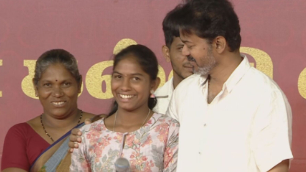 TVK Chief Vijay Congratulates Tribal Student Rajeshwari with 2 Lakh Incentive for Cracking JEE