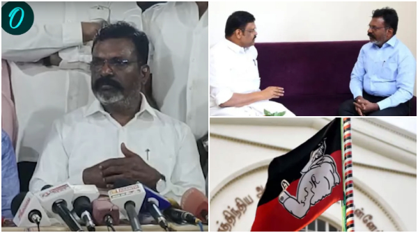 What is the reason for meeting with Vaigaichelvan answers VCK Chief Thirumavalavan