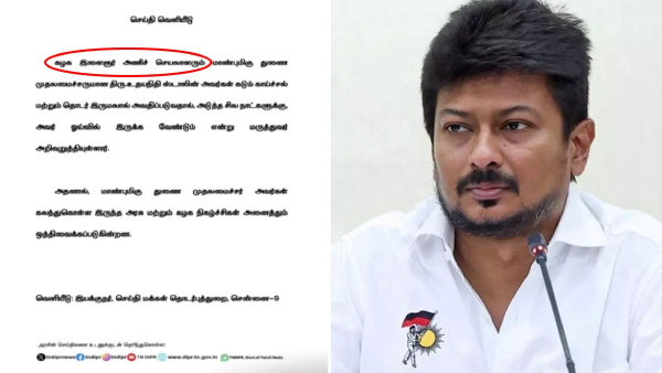 Udhayanidhi Stalin s Party Posting Mention in Govt Release Sparks Row