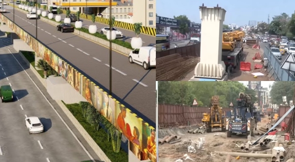 Chennai Teynampettai Saidappettai Bridge works are almost finished with new method