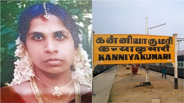 What happened to Sreeja in the bathroom after giving gold to her stepson in Kanyakumari