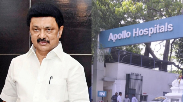 MK Stalin Chennai Apollo Hospital