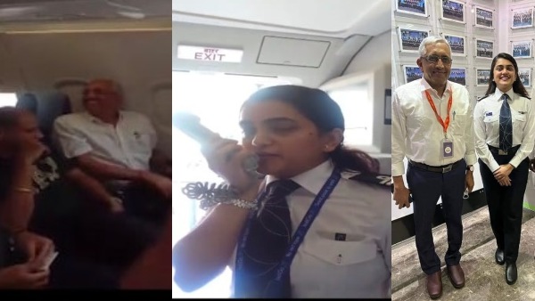 former-goa-minister-deepak-dhavalikar-welcomed-by-his-first-officer-daughter-in-indigo-plane-from-ch