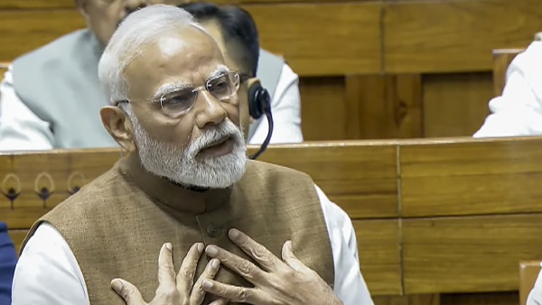 PM Modi in Parliament PM Modi Slams Congress for Not Trusting Indian Army