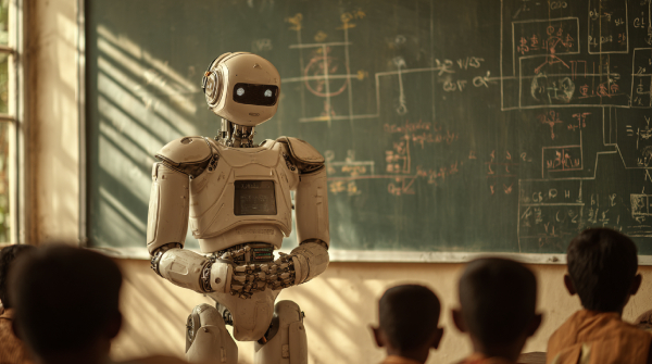 Tiruppur Private School Introduces AI Humanoid Robot for Innovative Teaching