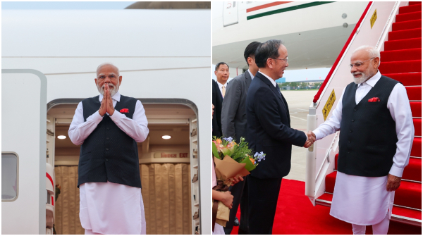 PM Narendra Modi Lands in China for SCO Summit First Visit in 7 Years Set to Hold Key Talks