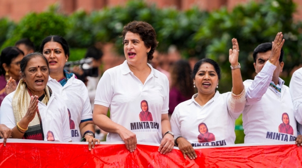 Why Protesting MPs including Priyanka Gandhi Wear Minta Devi T-Shirts Highlight Voter Roll