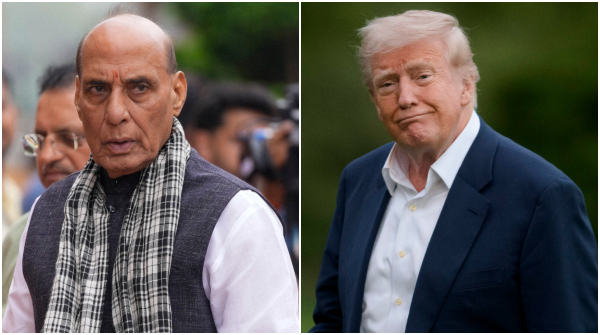 Rajnath Singh Takes Swipe at Trump Over 50 Tariffs Sabka Boss Can t Accept India s Rise Rajnath Singh Takes Swipe at Trump Over 50 Tariffs Sabka Boss Can t Accept India s Rise