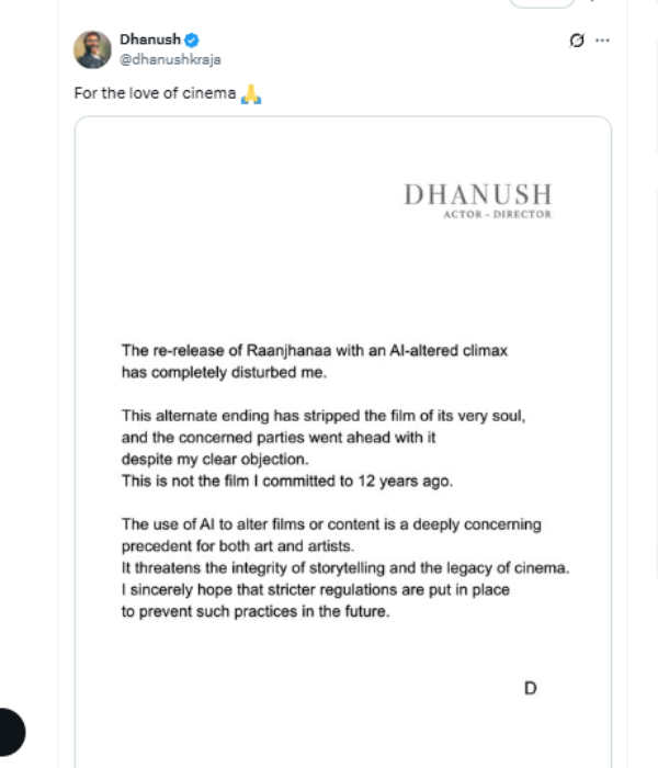 chennai dhanush