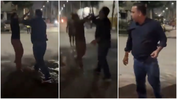 Woman Brutally Slapped 8 Times in 40 Seconds by Resident for Feeding Stray Dogs at Designated Spot Woman Brutally Slapped 8 Times in 40 Seconds by Resident for Feeding Stray Dogs at Designated Spot