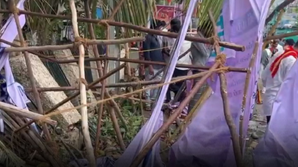 TVK Cadres Booked for Damaging Nagai Hall Wall During Vijay Visit
