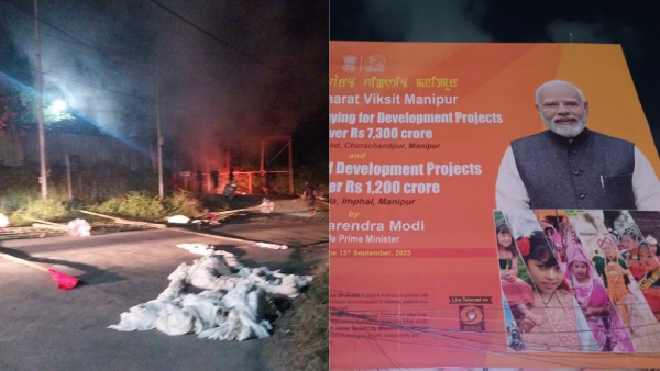 Miscreants Vandalize Decorations Ahead of PM Modi s Visit to Manipur