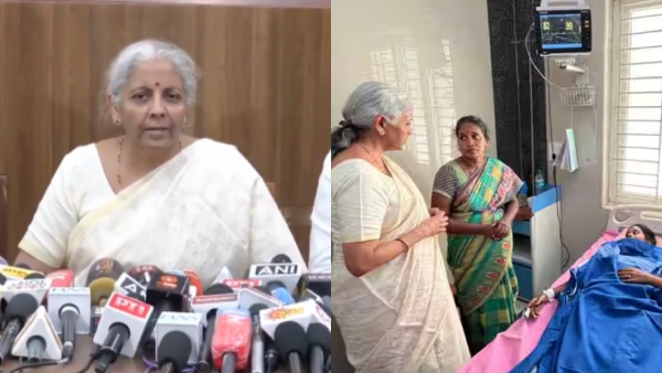 Nirmala Sitharaman in Karur We Came to Meet Victims Not to Hear Govt s Version