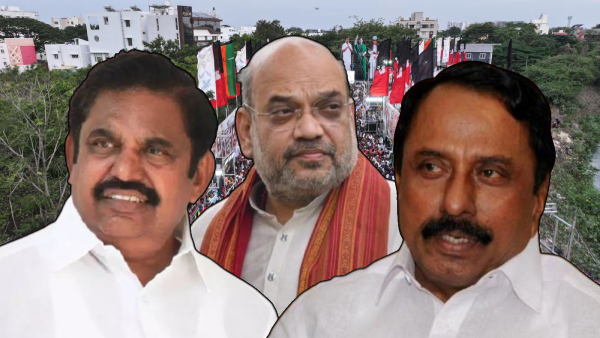 amit shah edappadi palaniswami Sengottaiyan