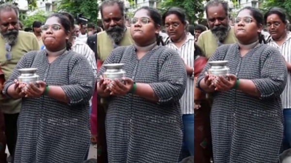 வளசரவாக்கத்தில் கையில் நீர் சொம்புடன் ரோபோ சங்கர் மகள் இந்திரஜா.. கதறிய  உறவுகள்.. குலுங்கிய சென்னை | Robo shankar daughter Indraja Shankar and  Daughter performs funeral ...