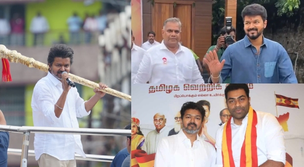 Where were Vijay s Aadhav Arjuna Bussy Anand during the Karur Tamilaga Vetri Kazhagam stempede