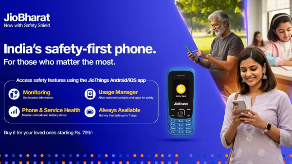Reliance Jio launches JioBharat 4G feature phone with safety features price starts at 799 Reliance Jio launches JioBharat 4G feature phone with safety features price starts at 799