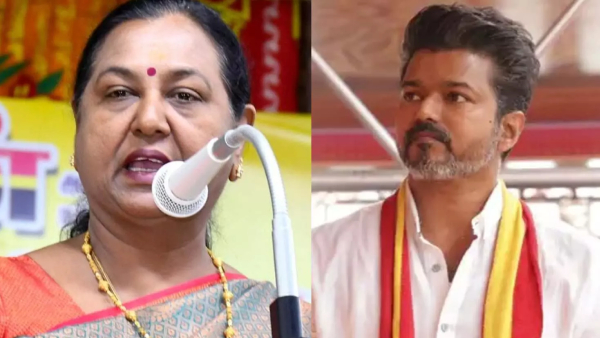 Premalatha Vijayakanth Slams Vijay A Party Must Have Courage But He Flew Home That Day