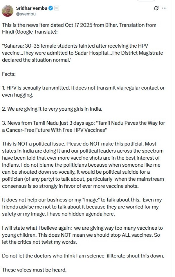 Sridhar Vembu Zoho Sridhar Vembu Zoho