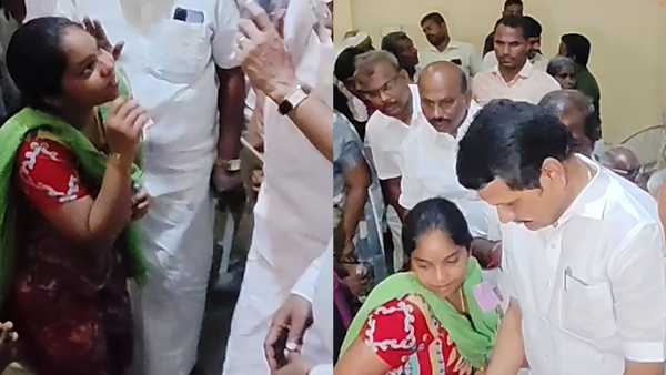 Mother of child who died in Karur stampede falls at Senthil Balaji s feet and expresses gratitude Mother of child who died in Karur stampede falls at Senthil Balaji s feet and expresses gratitude