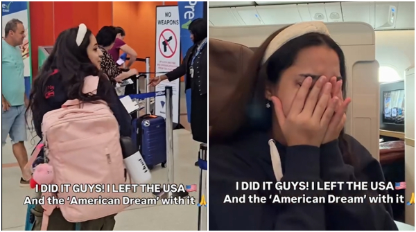 America I Love You Indian Woman s Tearful Goodbye to US After Layoff amid Trump restrictions America I Love You Indian Woman s Tearful Goodbye to US After Layoff amid Trump restrictions